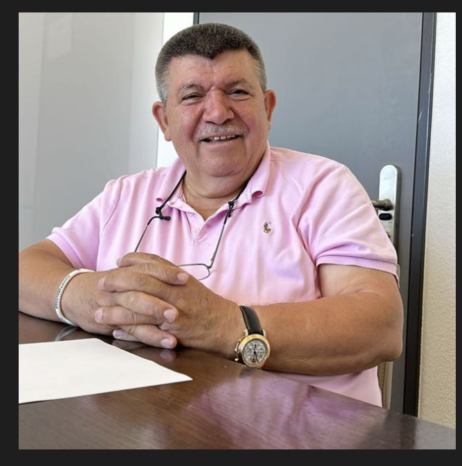 Andranik Ghazarian — Andranik Ghazarian at his desk.