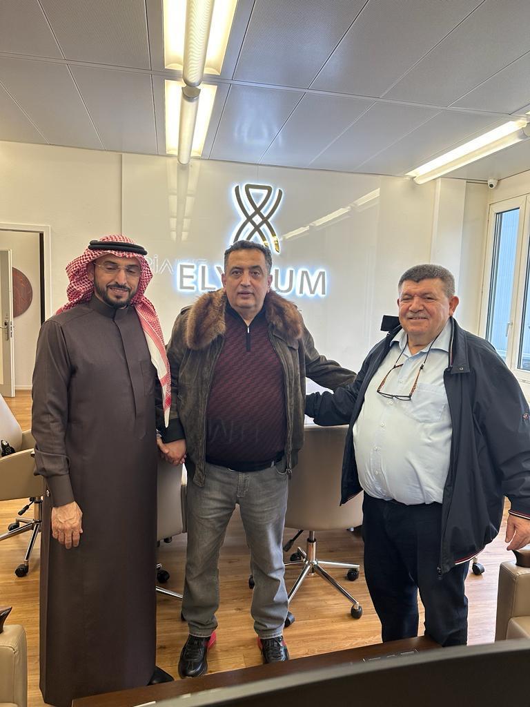 Andranik Ghazarian — Andranik Ghazarian with Sheikh Rachid from Saudi Arabia and Sergey Simonyan from Armenia.