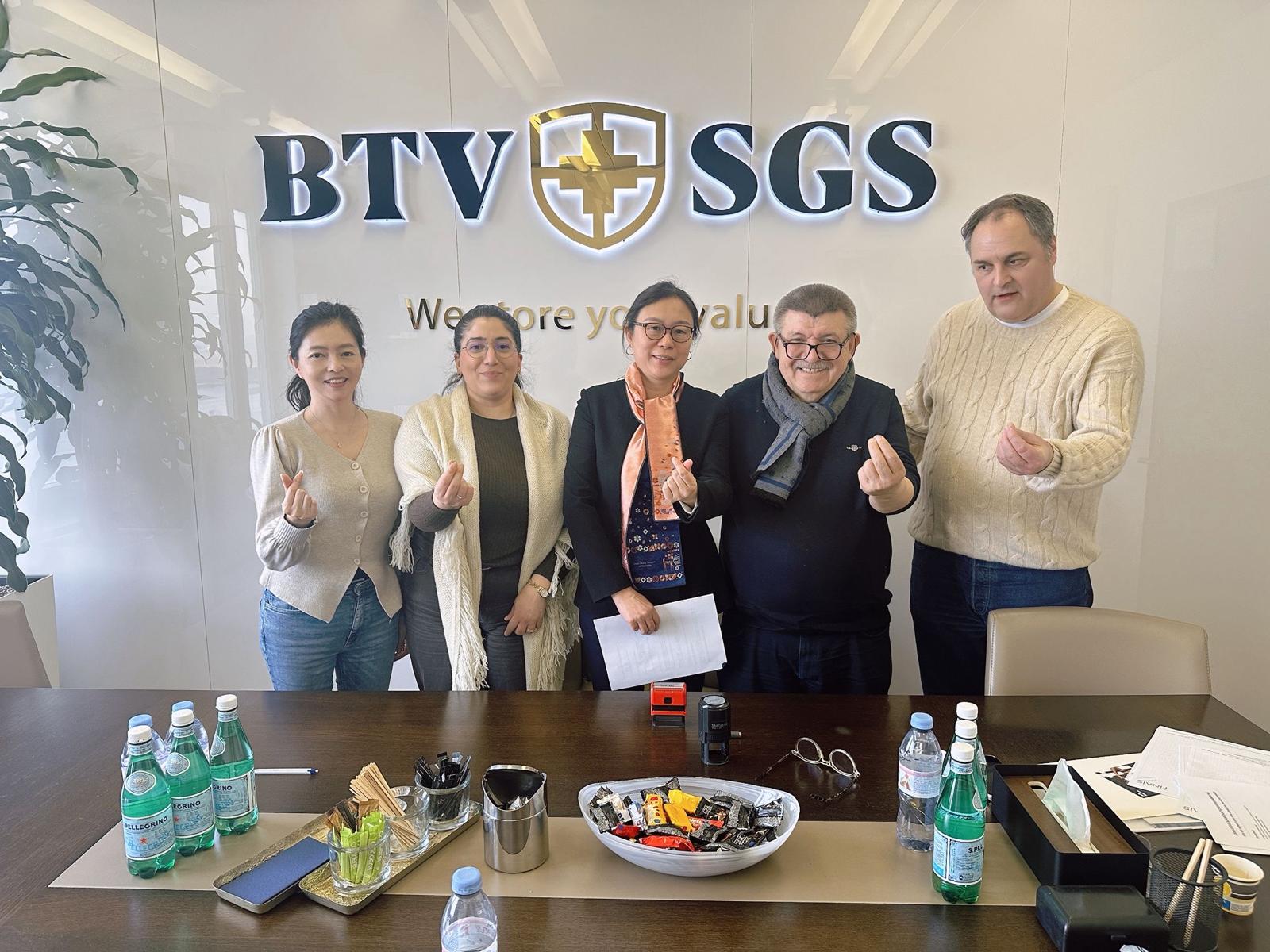 Andranik Ghazarian — Andranik Ghazarian with representatives of BTV SGS, FINAIS documents on the meeting table.